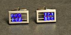 Blue filigree Cufflinks